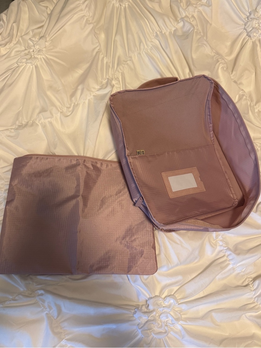 2 Pack - BEIS Packing Cubes in Atlas Pink - Picture 2 of 9
